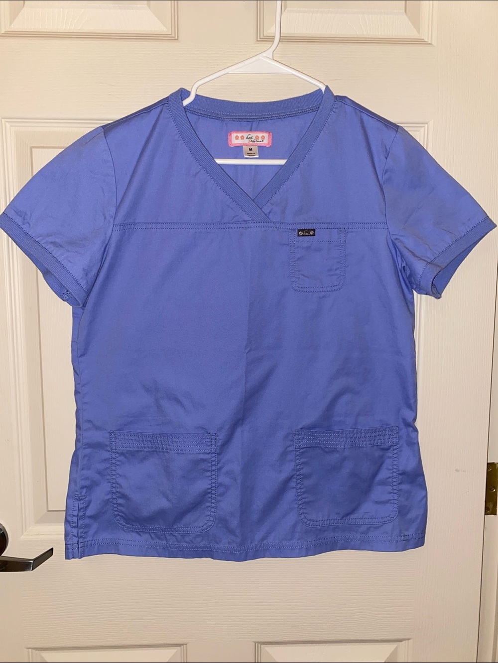 Koi Nicole Scrub Top-True Ceil Blue